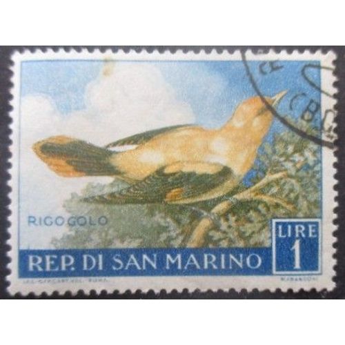 Saint-Marin N°479 Loriot Oblitéré