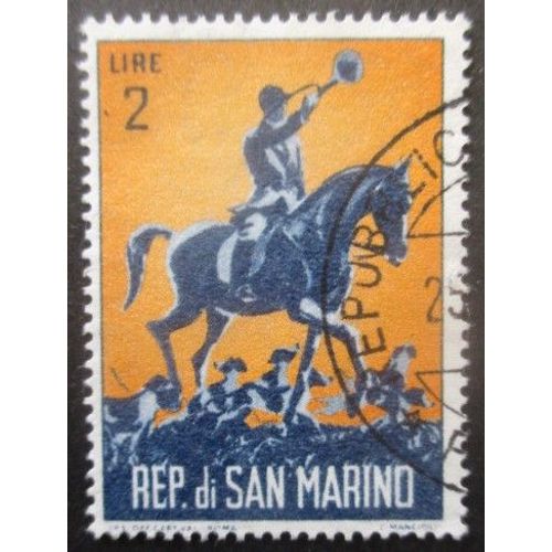 Saint-Marin N°563 Chasse Moderne Oblitéré