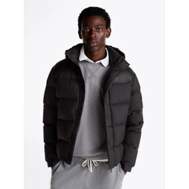 Doudoune Matelassée À Capuche Mix Down Hooded Puffer Jacket/Black - L