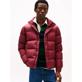 Doudoune Matelassée À Capuche Mix Down Hooded Puffer Jacket/Burgundy - Xl