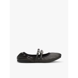 Ballerines En Cuir Brides Et Boucles Tjw Ballerina/black
