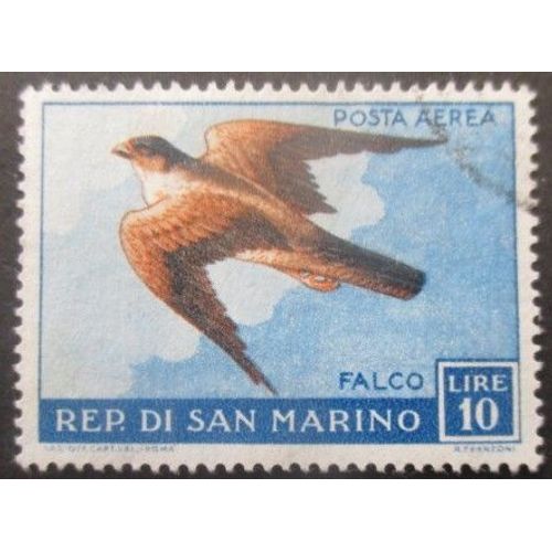 Saint-Marin Poste Aérienne N°112 Faucon Oblitéré