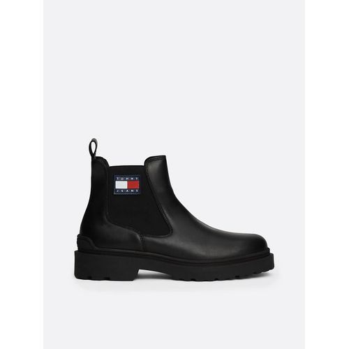 Bottines Chelsea En Cuir Crantées Logo Tjm Leather Chelsea Boot/black