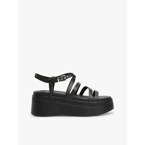 Sandales En Cuir Compensées Brides Tjw Wedgy Strappy Sandal/black