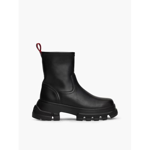 Bottes Mismollet En Cuir Crantées Tjw Chunky Chelsea Boot Mix Mat/black