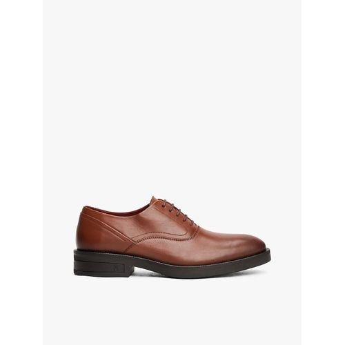 Derbies En Cuir Monogramme Th Premium Hilfiger Tl Lth Shoe/winter Cognac