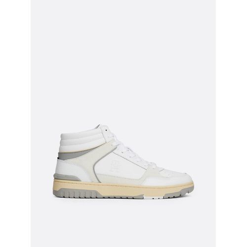 Chaussures De Basket Montantes En Cuir Th Basket Street Hi Lth Mix/white