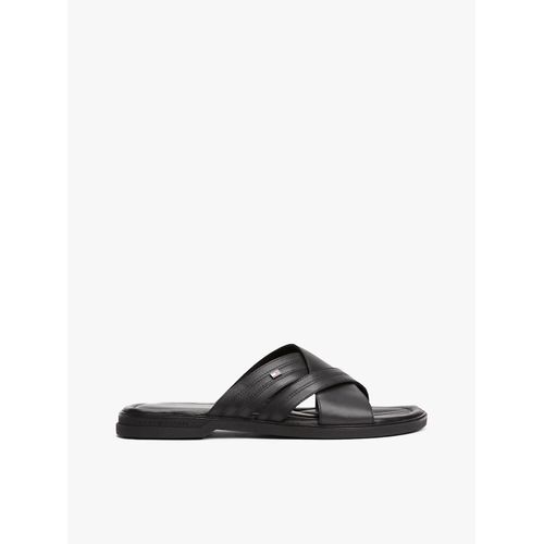 Sandales En Cuir Enfiler Premium Hilfiger Cc Lth Sandal/black