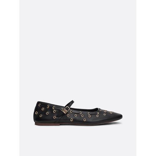Ballerines Mary Jane En Cuirillets Maryjane Ballerina Eyelets/black