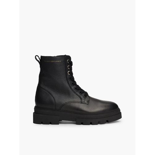 Bottes Mismollet Crantées En Cuir Lacets Bicolor Leather Lacesup/black