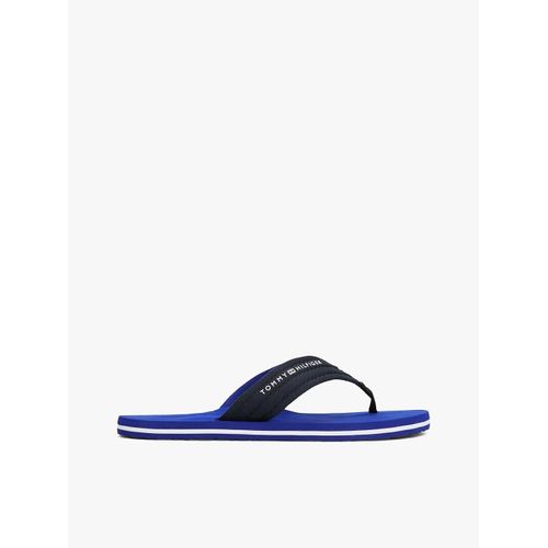 Tongs En Toile Logo Hilfiger Nyc Beach Sandal/navy Blue