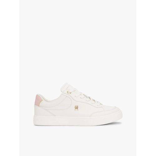 Baskets En Cuir Monogramme Th Essential Chic Court Sneaker/off White