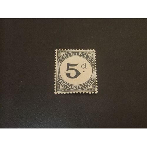 51 Trinidad Trinite 1885 / Timbres De Taxe Cifras / Yvert 6 Mh Filigrane Ca