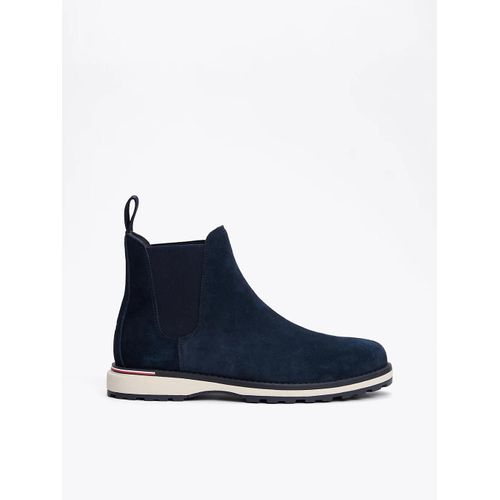 Bottes Chelsea En Daim Semelle Crantée Corporate Outdoor Suede Chelsea/navy Blue