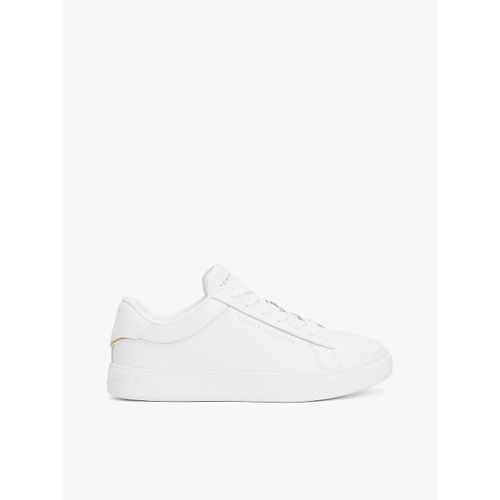Baskets En Cuir Essential Court Sneaker/white