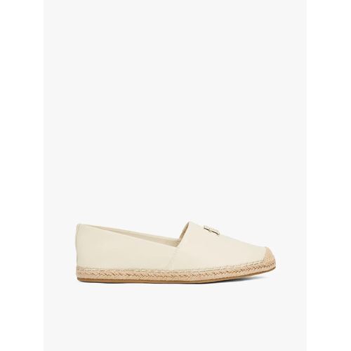 Espadrilles En Cuir Th Logo Leather Espadrille/muslin