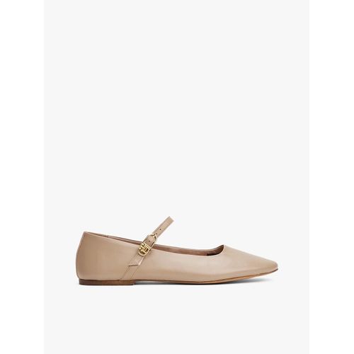 Ballerines Mary Janes En Cuir Leather Maryjane Ballerina/coastal Taupe