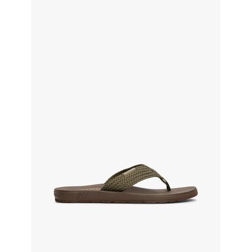 Tongs Brides Tissées Molded Hilfiger Web Beach Sandal/platinum Olive
