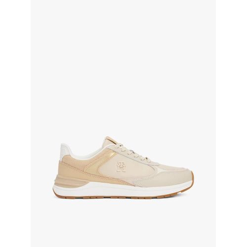Baskets Multitextures En Cuir Casual Fashion Runner Lthr Mix/classic Beige/clayed Pebble