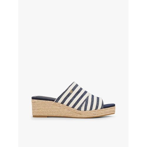 Mules Espadrilles Compensées Rayures Nautical Stripes Espadrille Mule/space Blue Itacha Stripes