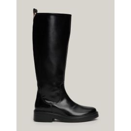 Bottes Hautes Zippées En Cuir Premium Leather Long Boot/Black - 36