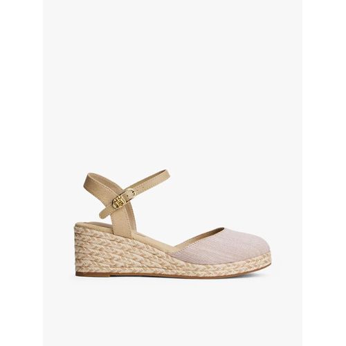 Espadrilles Compensées En Chambray Chambray Mid Wedge Espad/horseradish