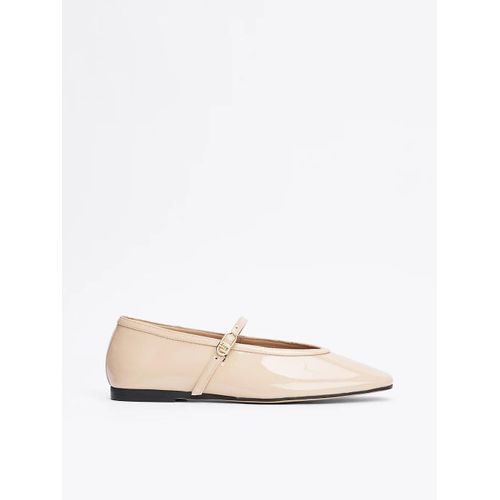 Ballerines Mary Jane En Cuir Verni Ballerina Maryjane Patent/beige