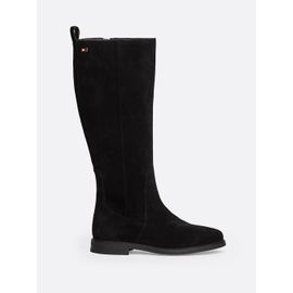 Bottes Hautes Zippées En Daim Drapeaumail Flag Suede Long Boot Zip/black