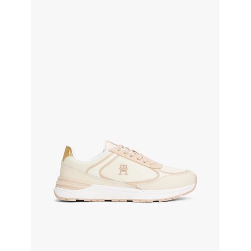 Baskets En Cuir Monogramme Th Casual Fashion Runner Lthr/beige