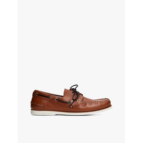 Chaussures Bateau En Cuir Lacets Th Boat Shoe Core Lth/winter Cognac