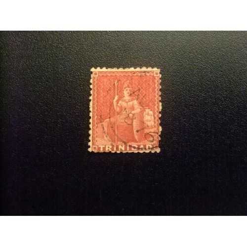 51 Trinidad Trinite 1865 1869 / Britannia / Yvert 21 Fu Filigrane Cc