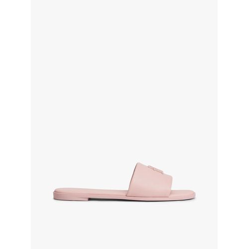 Mules En Cuir Monogramme Th Th Logo Hardware Leather Mule/foggy Pink
