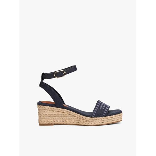 Espadrilles Compensées Hilfiger Monotype Tommy Hilfiger Espad Mid Wedge/space Blue