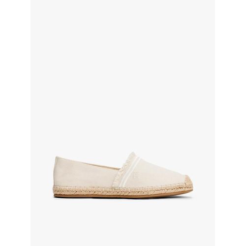 Espadrilles En Toile Frange Fringe Canvas Closed Espadrille/muslin