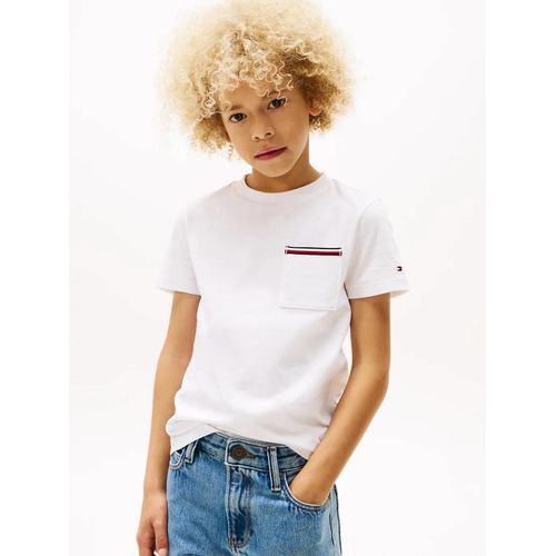 T-Shirt À Poche Plaquée Pocket Tee S/S/White - 104 Cm