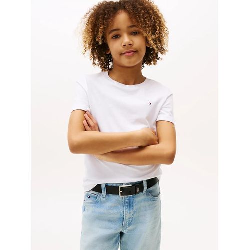 T-Shirt En Coton Essential Boys Basic Cn Knit S/S/Bright White - 110 Cm