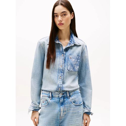 Chemise À Motif Patchwork En Denim Regular Shirt Bi6014/Denim Light - Xxl