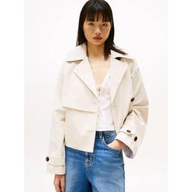 Veste Trench Courte Tjw Short Trench Jacket/Newsprint Beige - L