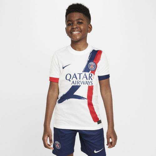 Maillot De Foot Replica Nike Dri-Fit Paris Saint-Germain 2024/25 Stadium Extérieur Pour Ado - Blanc
