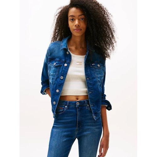 Veste En Denim De Pur Coton Vivianne Slim Trucker Nnmbs/New Niceville Mid Blue Stretch - Xl