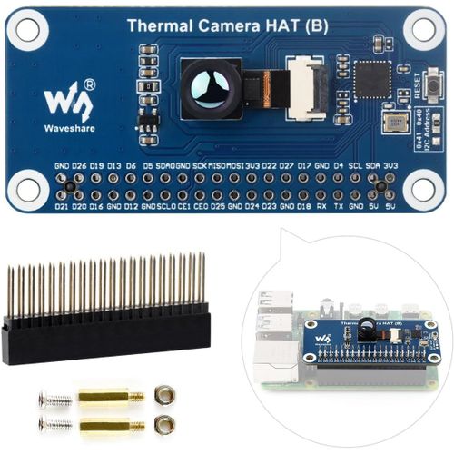 45Fov Long-Wave Ir Thermal Imaging Camera Hat(B) For Raspberry Pi,Pi Ir Camera,80X62 Pixels,Standard 40Pin Gpio Header