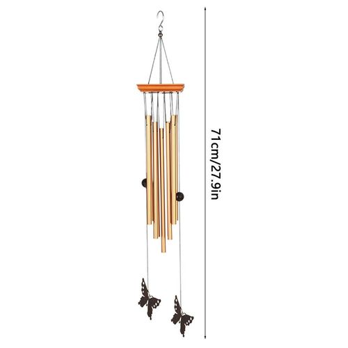 Vent papillon en métal avec son clair, carillon unique, cadeau tendance, décorations