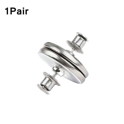 Rideau Magnétique Sans Clou, 1/2 Paires, Pour Fenêtre Détachable, Fermeture Avec Boucle Magnétique, Réglage En Métal, Décoration De La Maison