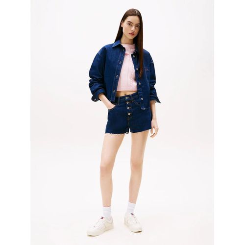 Short Coupe Standard En Denim À Braguette Boutonnée Hot Pant Bf Bi9056/Denim Dark - 33