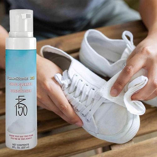Kit de nettoyage de chaussures en cuir, nettoyant moussant, vernis de rencontre blanc, unique, enlever les taches, crasse pour chaussures blanches, baskets, D343