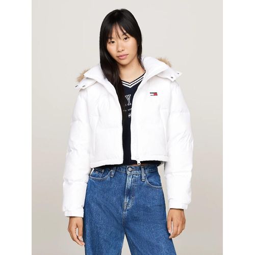 Doudoune Alaska Courte Matelassée Tjw Crp Alaska Faux Fur Hood/White - Xxs