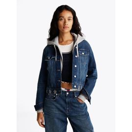 Veste Trucker En Denim À Clous Métalliques Studded Dnm Trcker Jckt Ai9057/Dark Blue - M