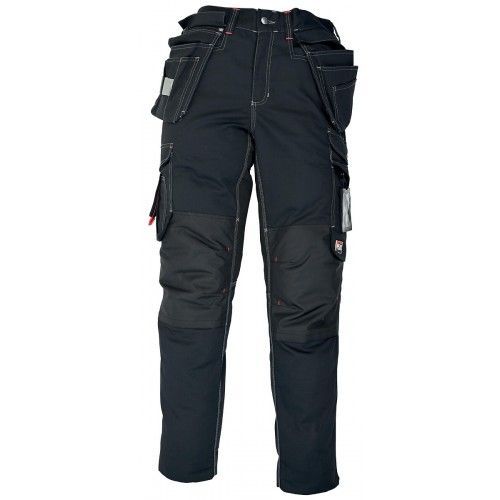 Pantalon De Travail Panblack+ Avec Poches Genouillères - Noir - Taille 38 Kiplay