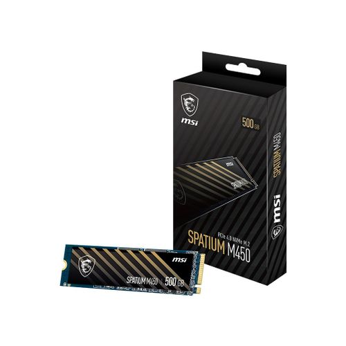 MSI SSD Spatium M450 500Gb PCIe 4.0 NVMe 3000 Mb-s