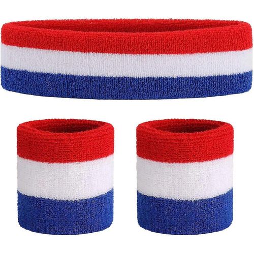Ensemble De Bandeau De Sport Bandeau De Sport Ensemble De Bracelet Bandeau De Sudation Bracelet En Tissu Éponge Bandeau De Transpiration De Poignet